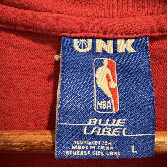 Miami Heat Shirt Mens Large Red Basketball All Over Print Tee UNK NBA Blue Tag - Picture 2 of 11